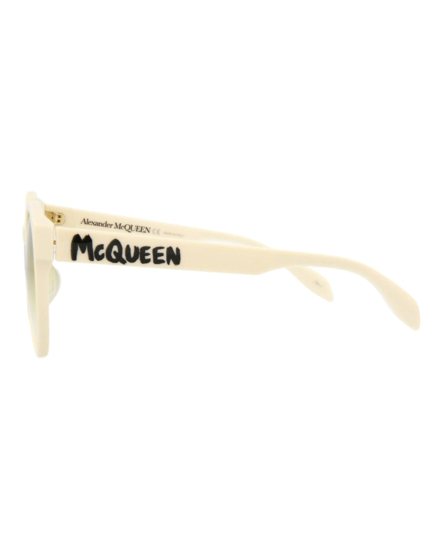 Alexander Mcqueen Round-Frame Acetate Sunglasses With Gradient Lenses