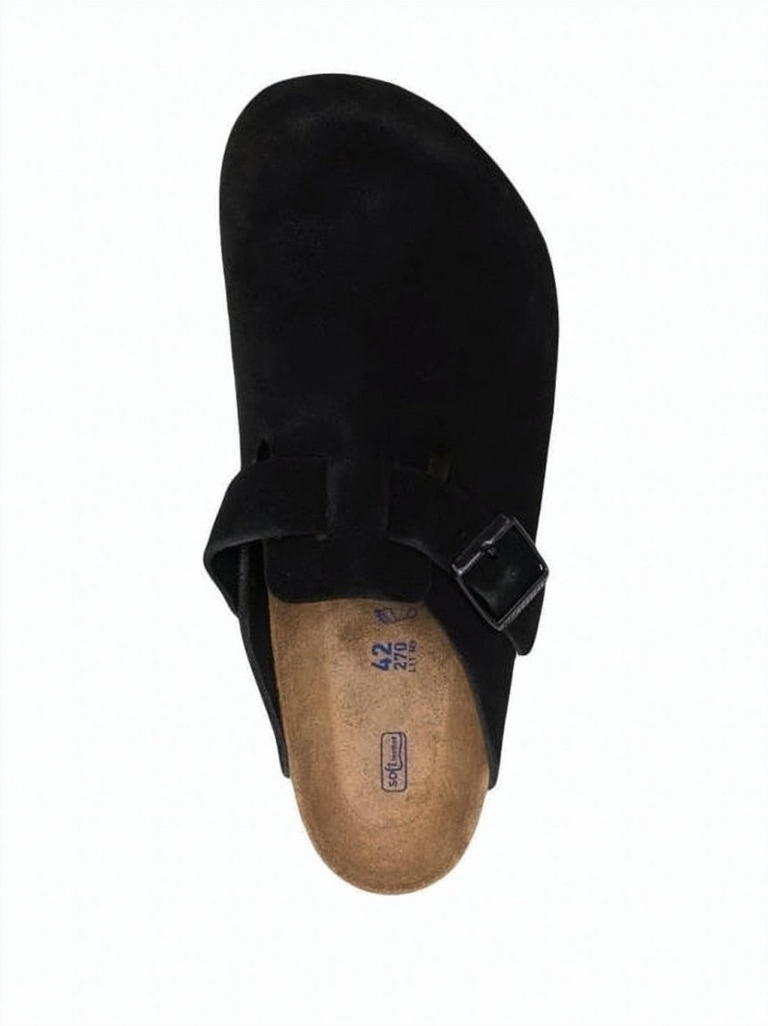 Birkenstock Closed-Toe Mule Slipper With Adjustable Buckle And Suede Upper