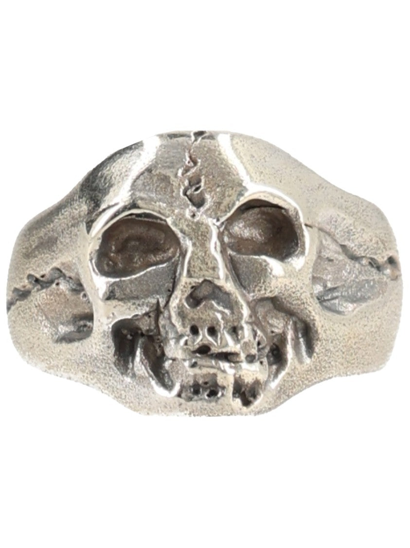 Our Legacy Cranium Detailed Skull Silver Ring