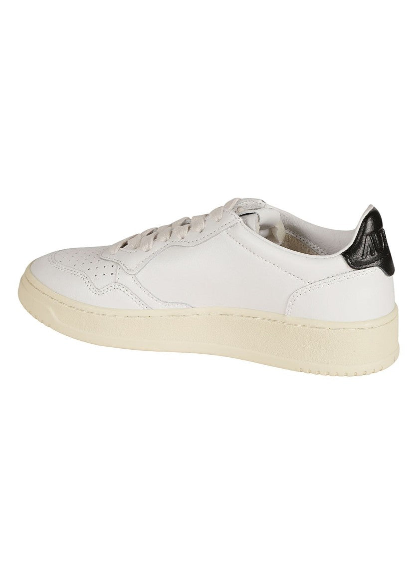 Autry Medalist Leather Sneakers White/Black