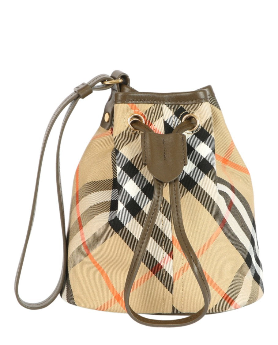 Burberry Check Drawstring Pouch