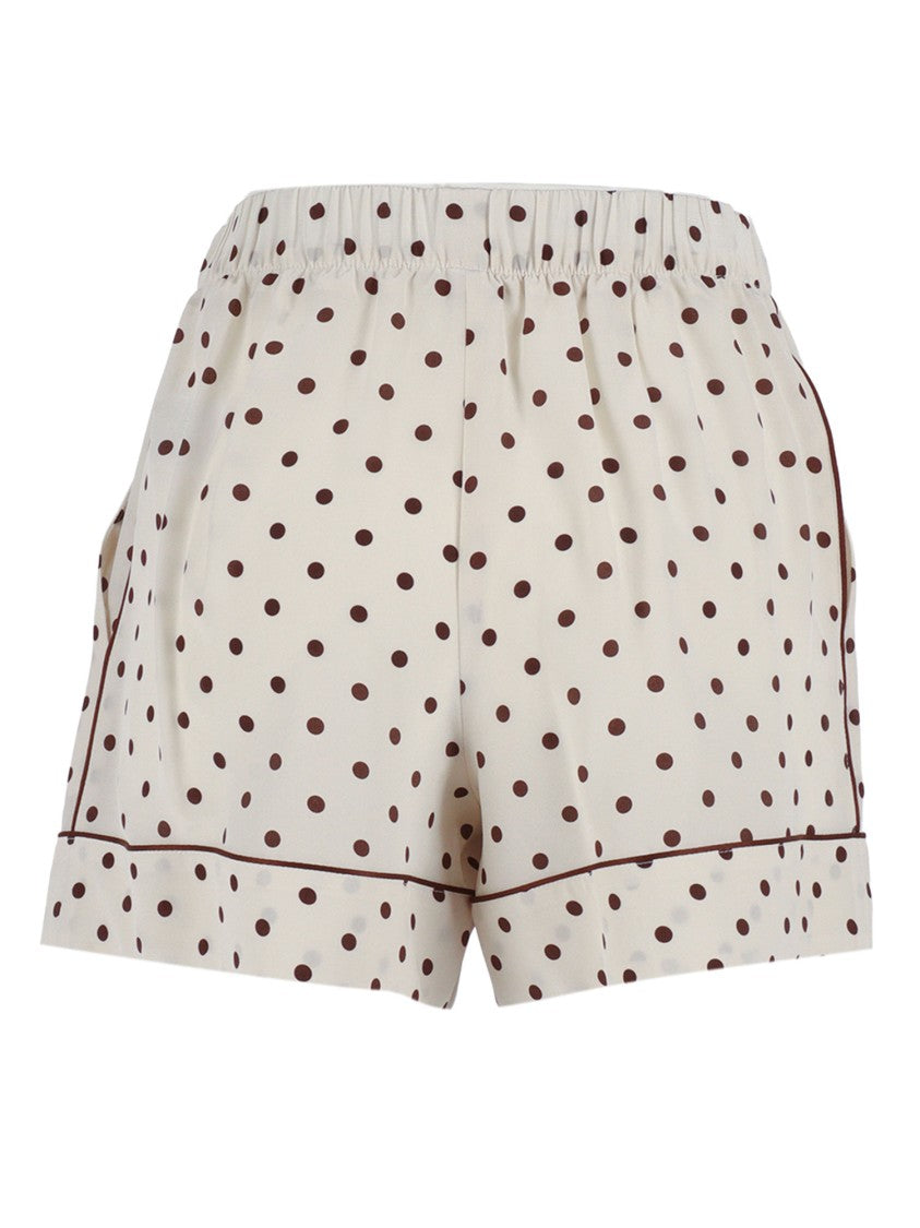 P.A.R.O.S.H. Silk Polka Dot Piping Shorts