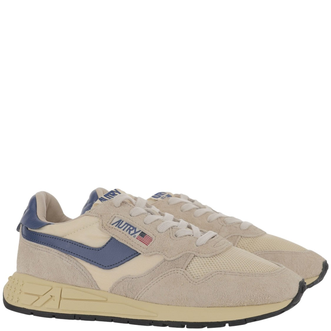 Autry Reelwind Low Nylon And Suede Sneakers