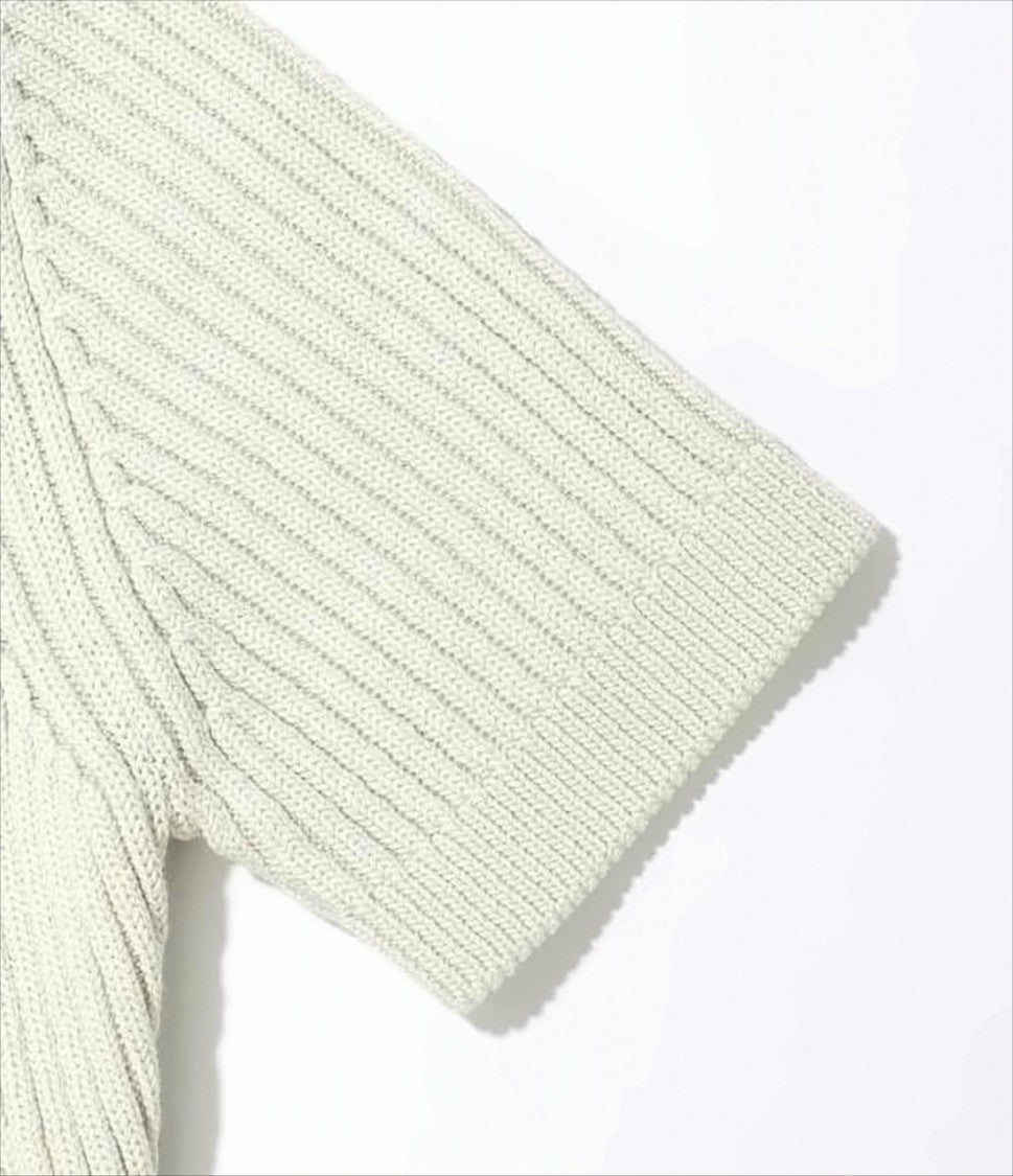 Jacquemus Ribbed Knit Sweater With Triangular Cut-Outs
