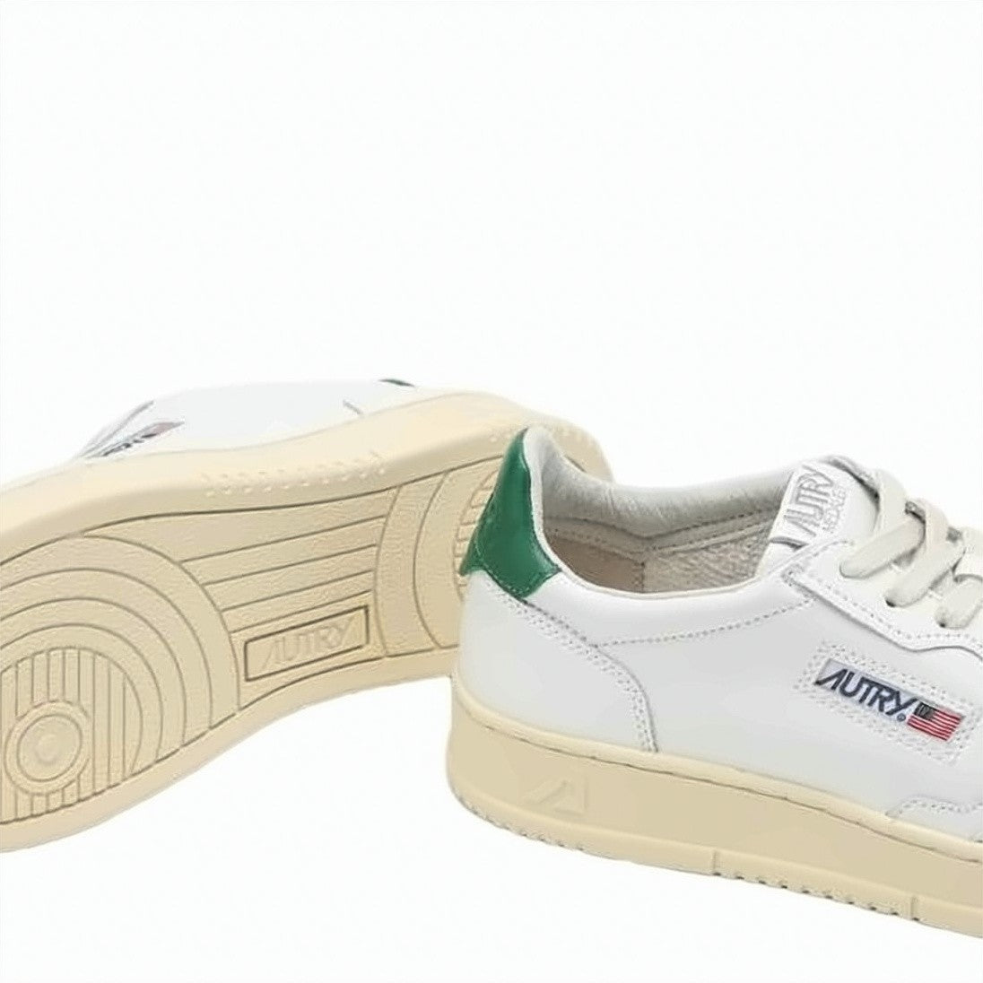 Autry Smooth Leather Low-Top Sneakers With Contrasting Heel Tab