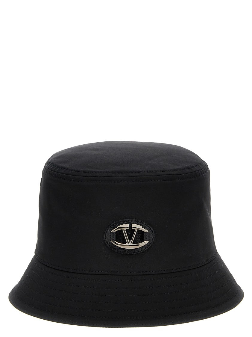 Valentino Garavani Black Nylon Bucket Hat