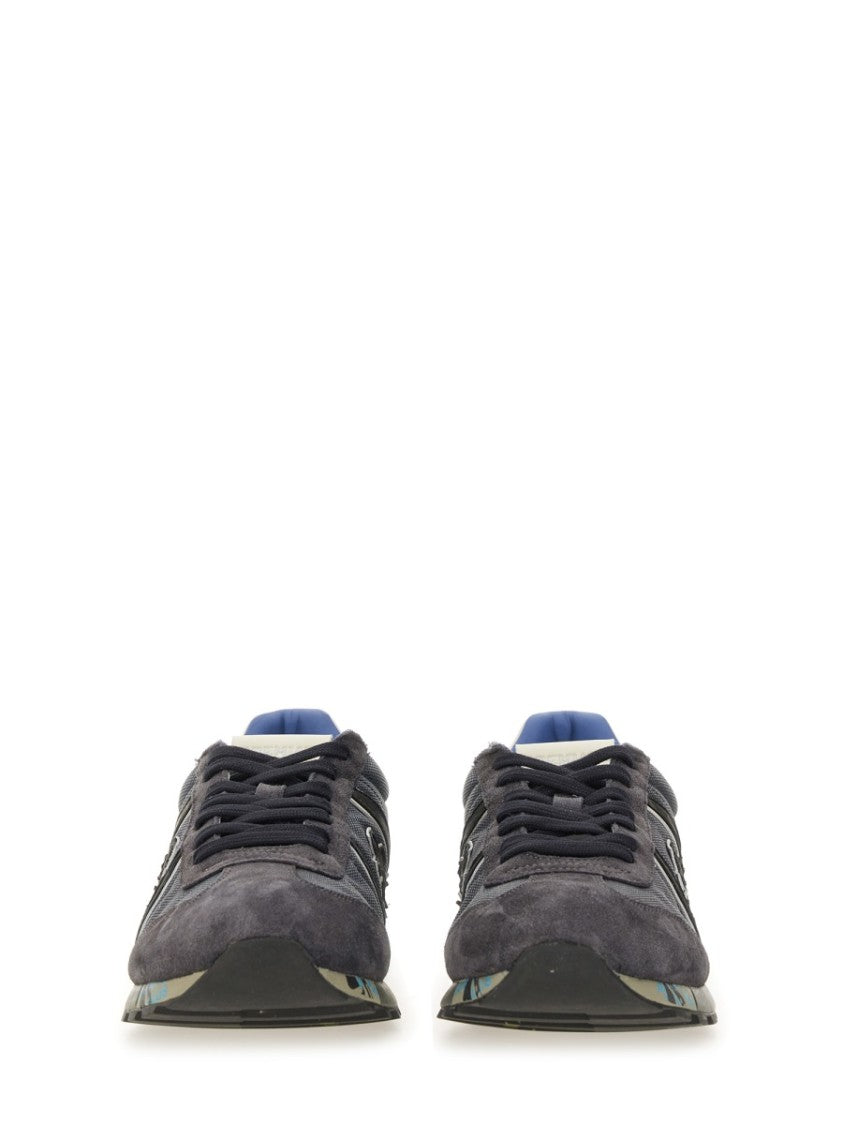 Premiata Lucy 7770 Low Profile Suede Mesh Sneakers