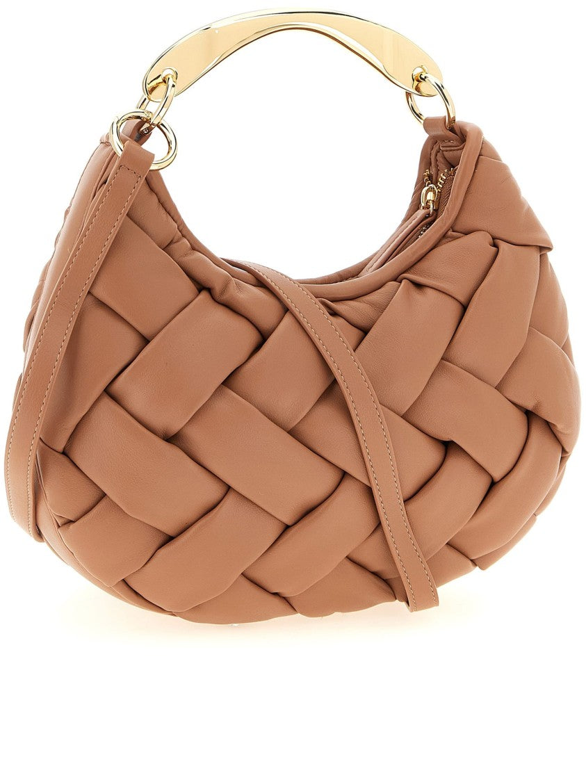 Twin-Set Brown Woven Padded Handbag