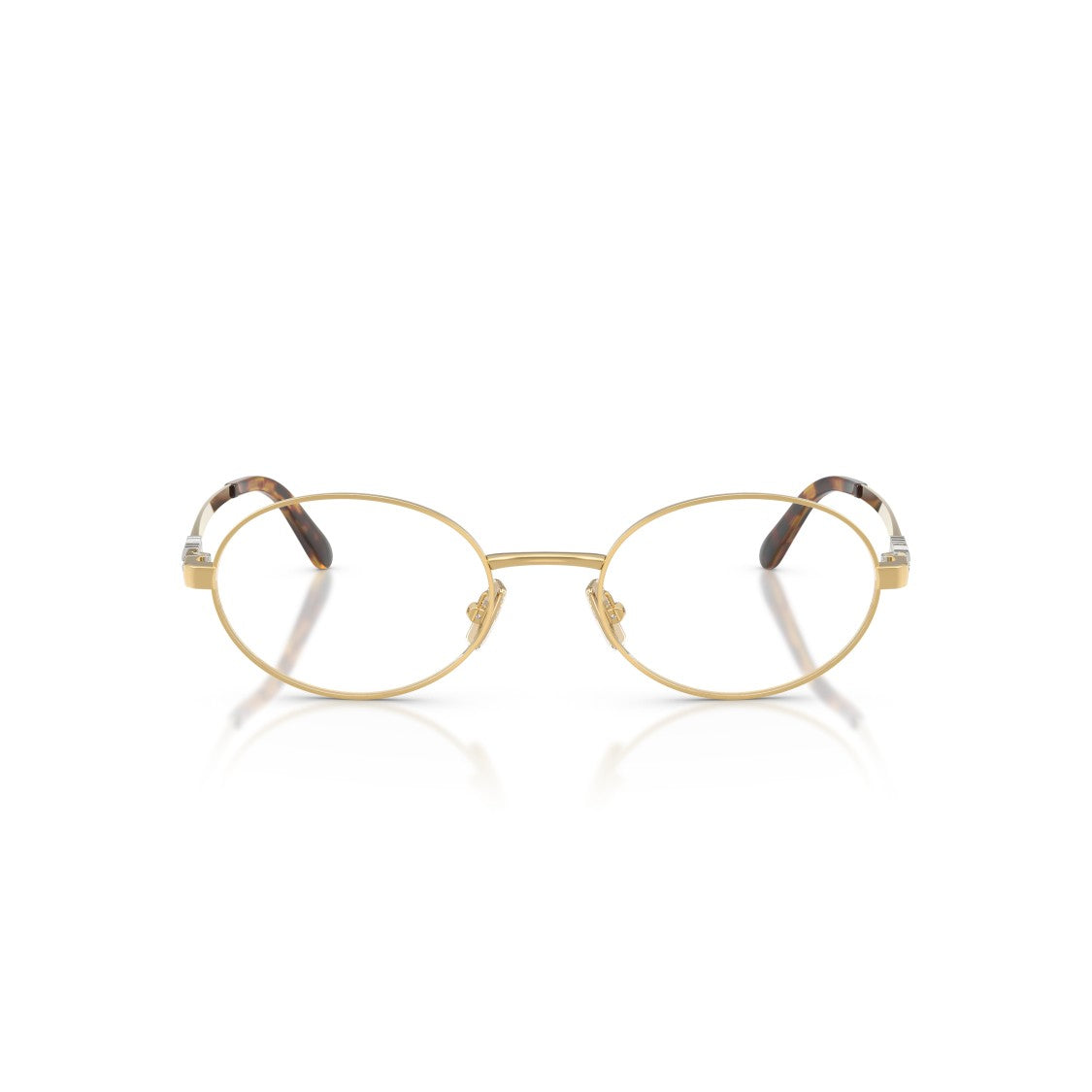 Miu Miu 0Mu 50Zv Polished Gold Oval Eyeglasses