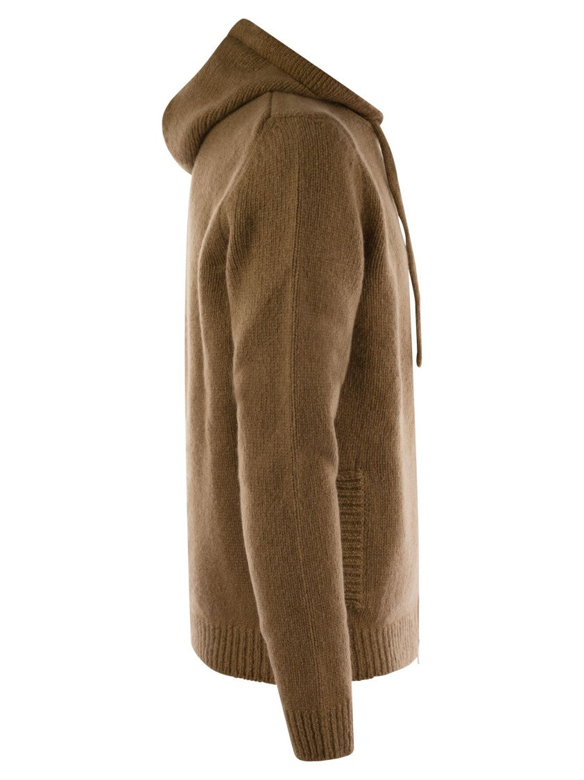 Fedeli Pure Cashmere Hooded Cardigan