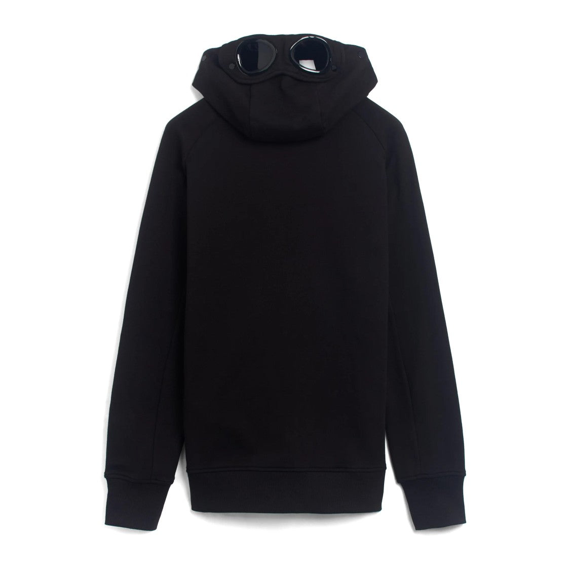 C.P. Company Classic Black Cotton Hooded Sweatshirt