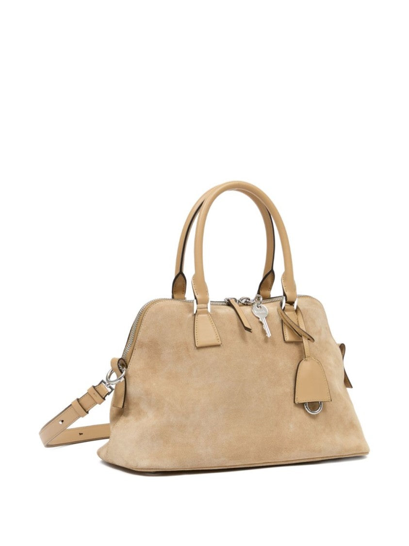Maison Margiela Shoulder Bag In Camel Calf Leather