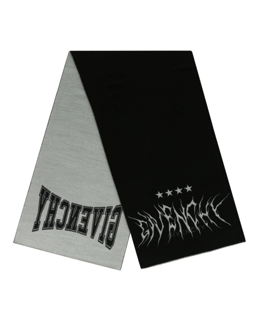 Givenchy Logo And Graphic Print Scarf With Luxurious Fabric
