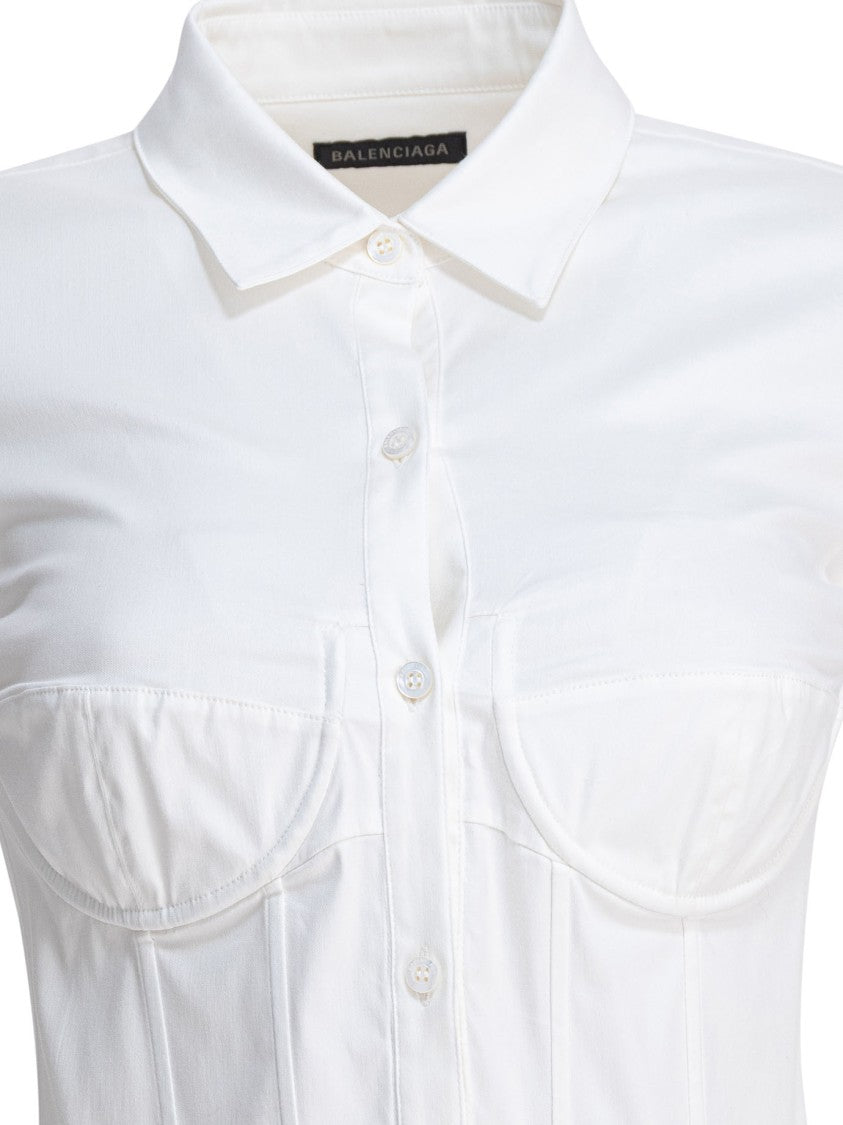 Balenciaga Corset-Inspired Slim Fit Shirt