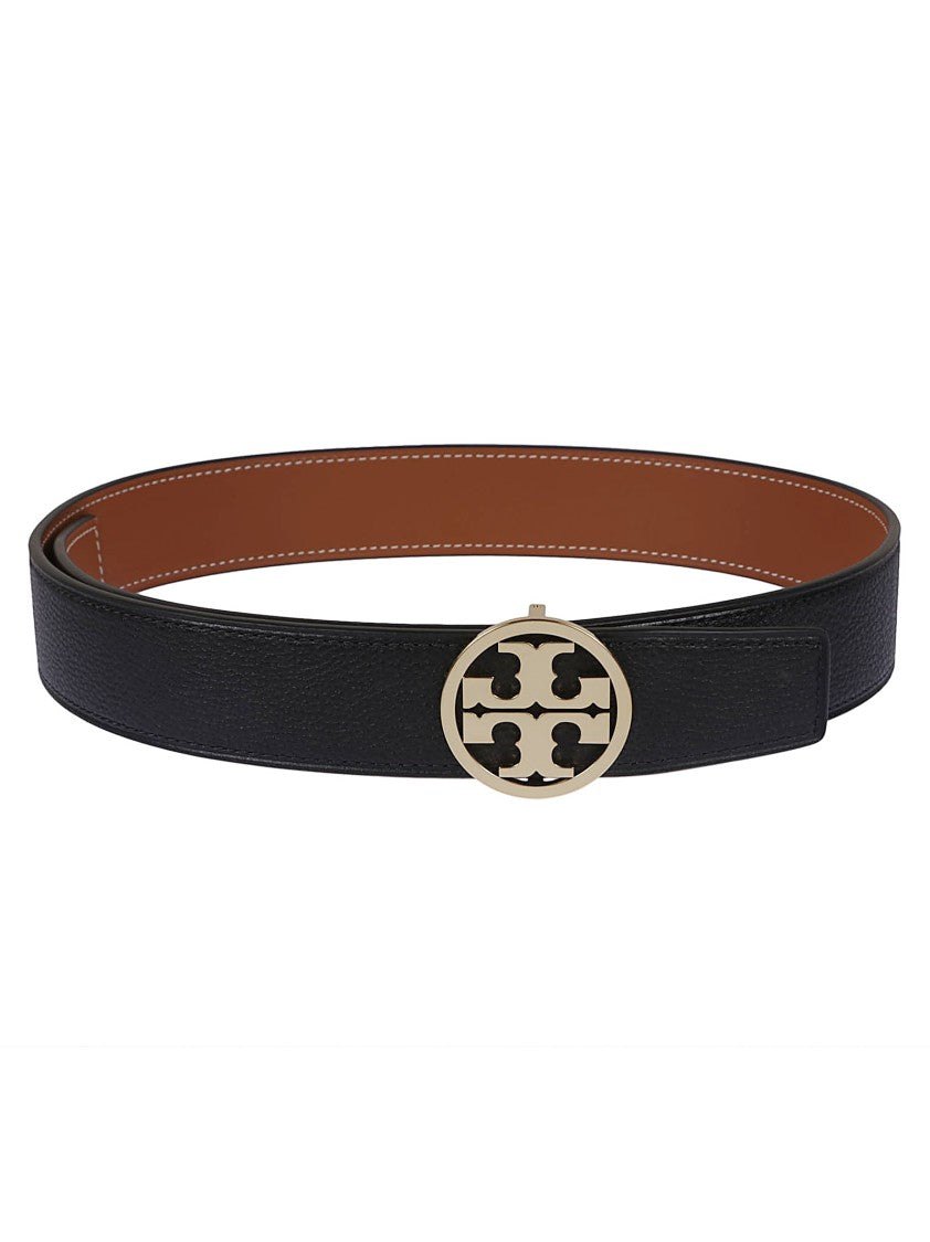 Tory Burch Miller Textured Leather Belt