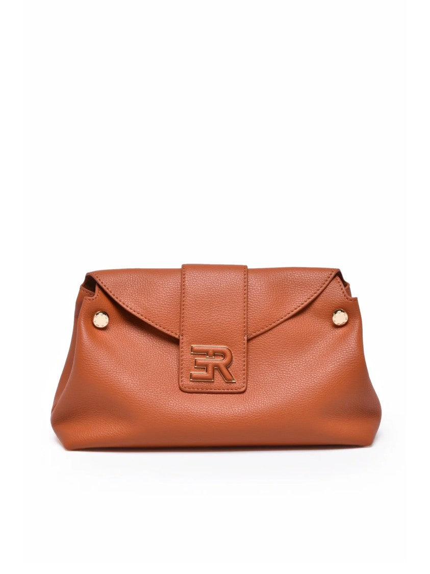 Ermanno Firenze Vally Magnetic Closure Shoulder Bag With Textured Finish