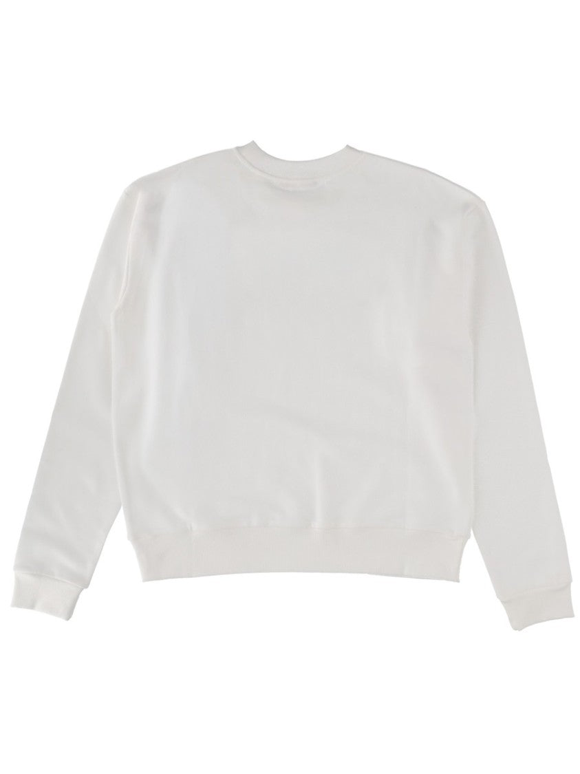 Marni White Red Logo Sweatshirt