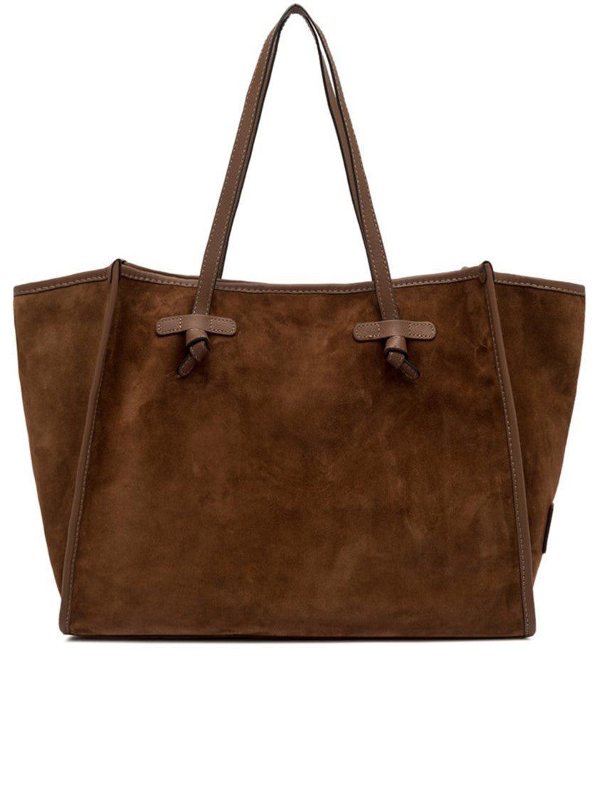 Gianni Chiarini Marcella Brown Suede Unstructured Tote