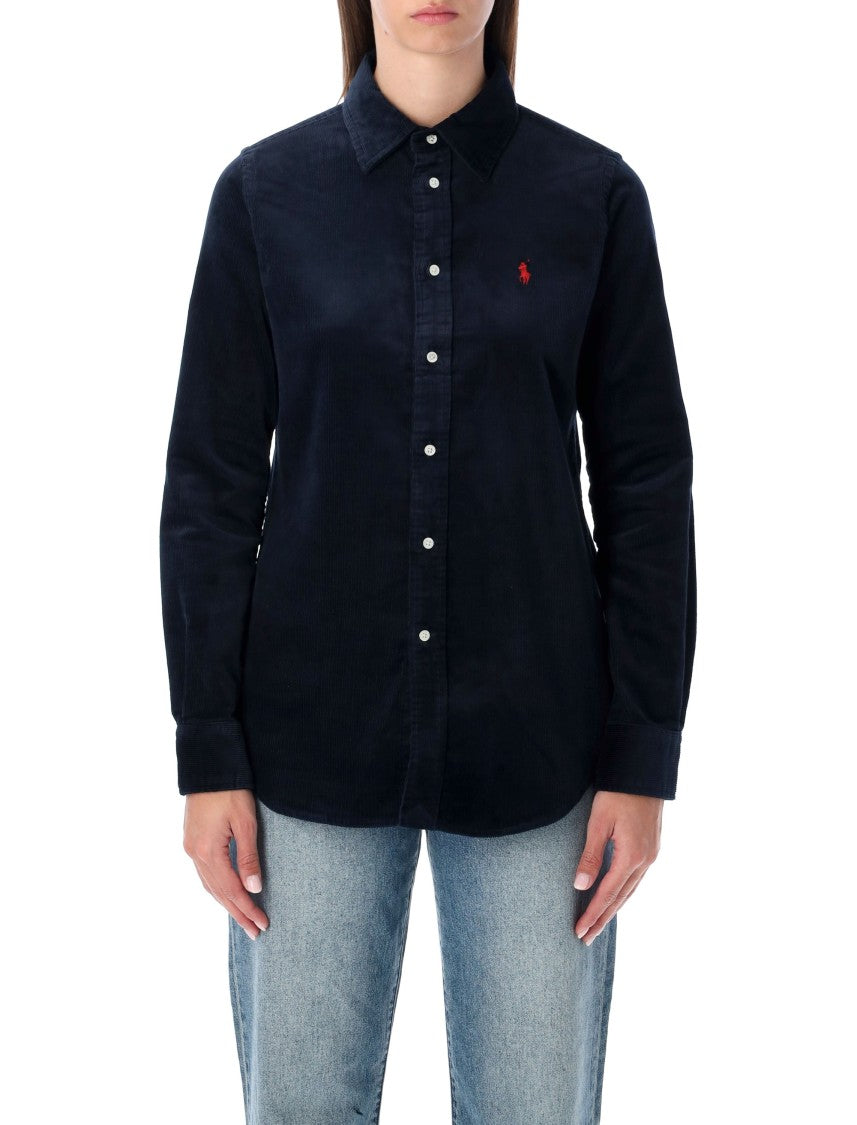 Polo Ralph Lauren Stretch Cotton Velvet Slim Fit Shirt