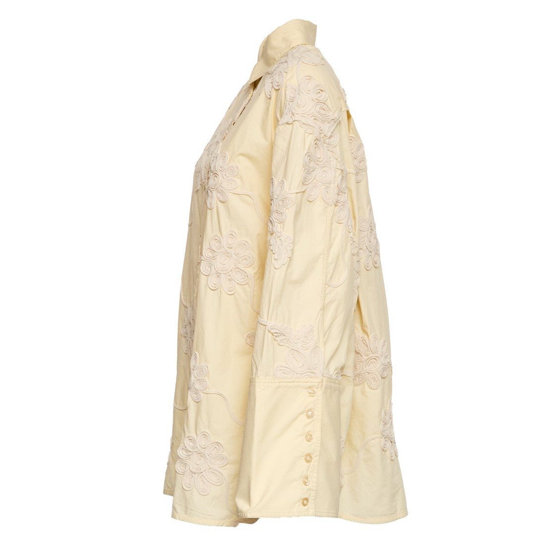 Rotate Lipy Flower Organic Cotton Oversized Shirt