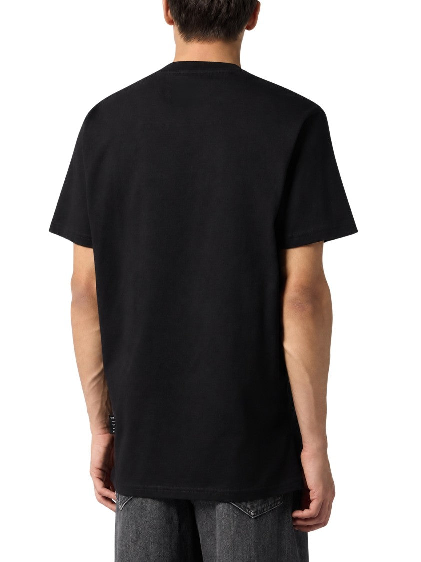 Philipp Plein Teddy Dollar Pattern Cotton T-Shirt