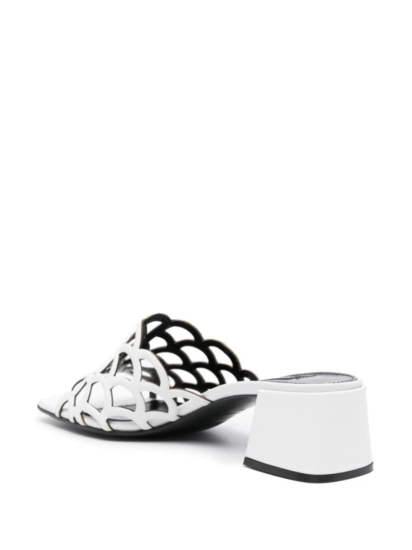 Sergio Rossi Square Open Toe Sandals