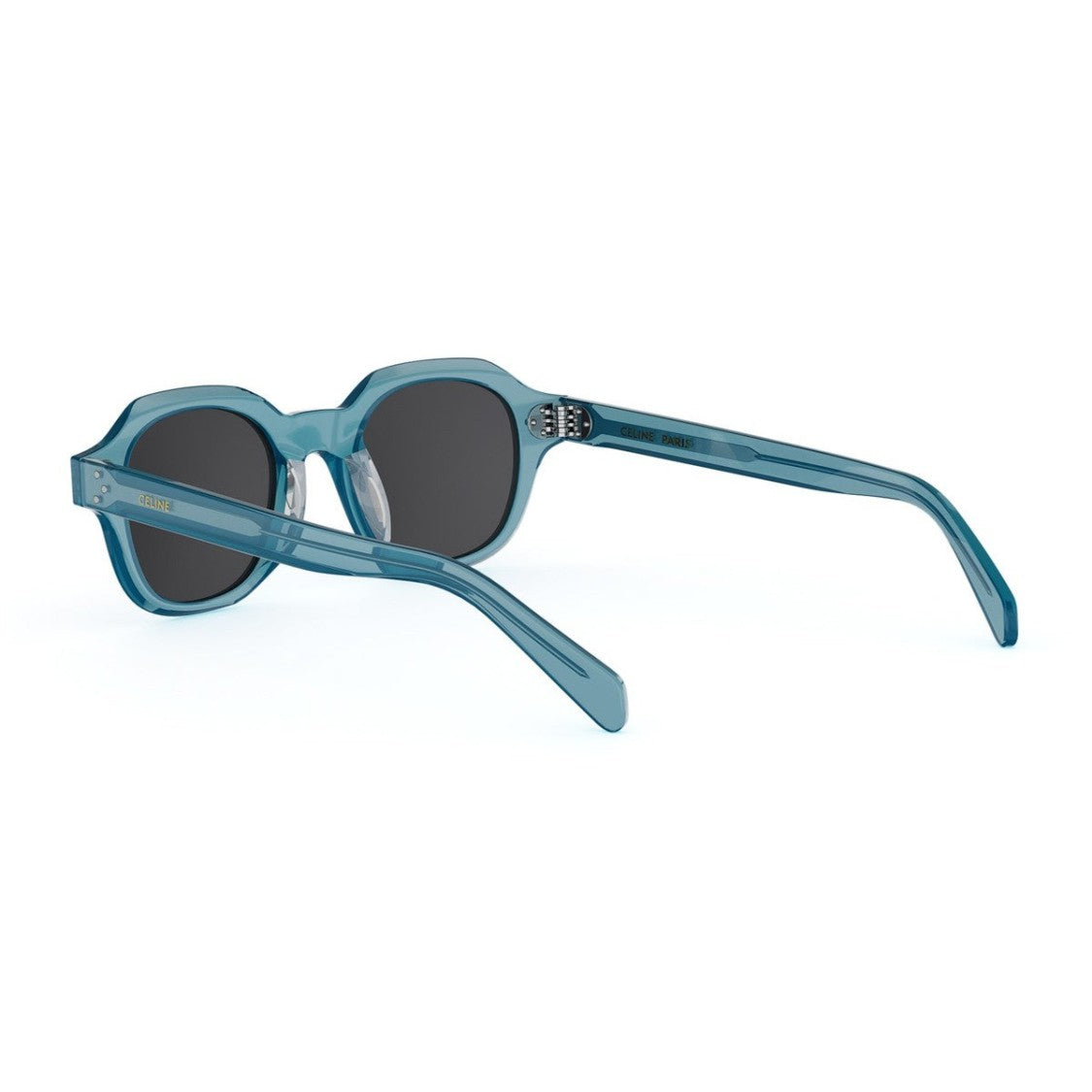 Celine Blue 3 Dots Hd Acetate Round Sunglasses