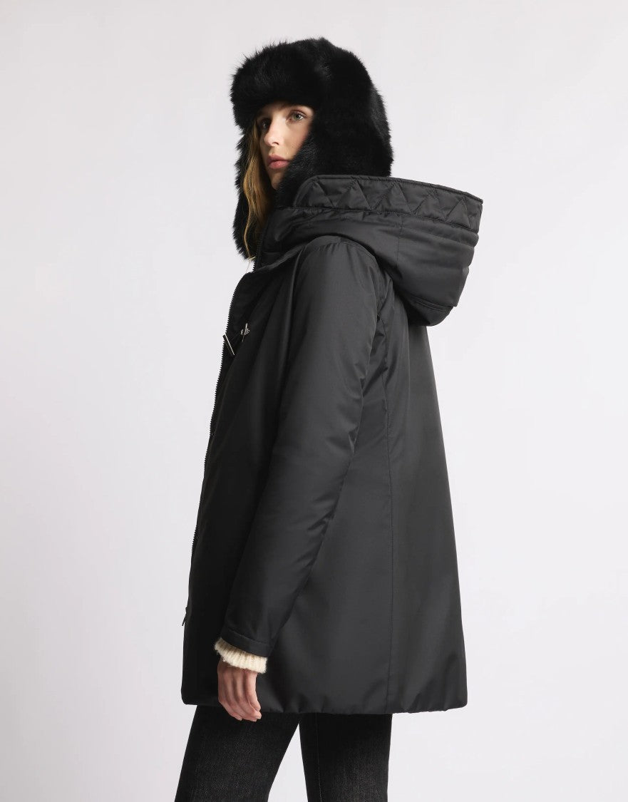 Fay Technical Toggle Coat With Distinctive Front Closure