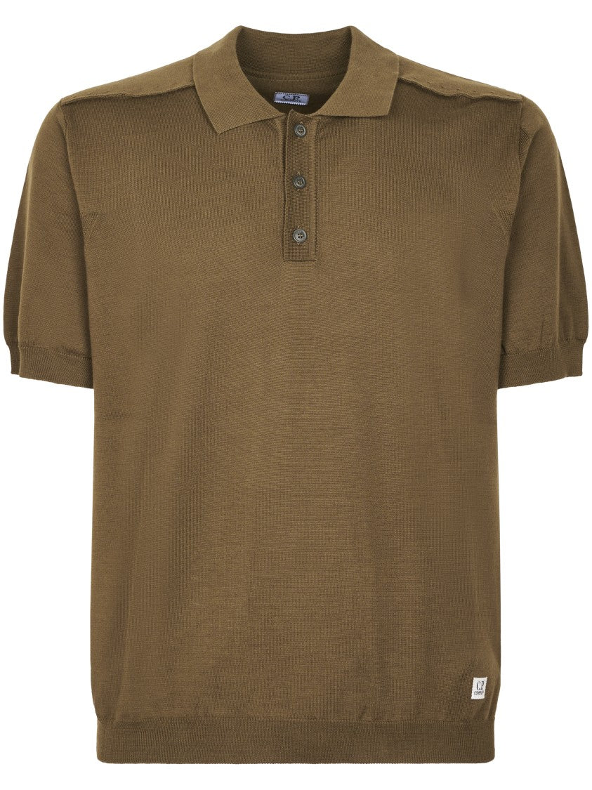 C.P. Company Cotton Sea Island Short Sleeve Polo Sweater