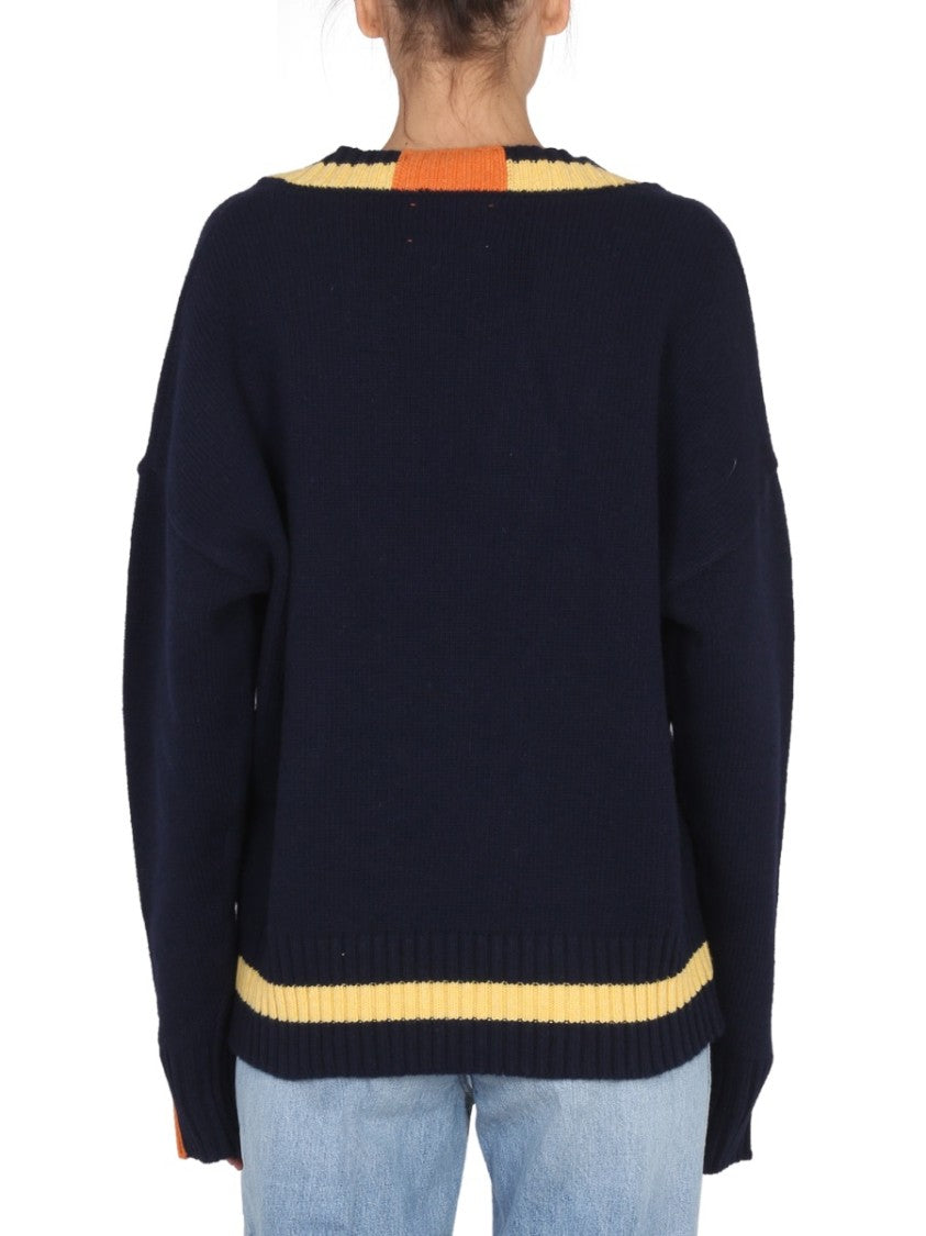 Right For Relaxed V-Neck Jersey