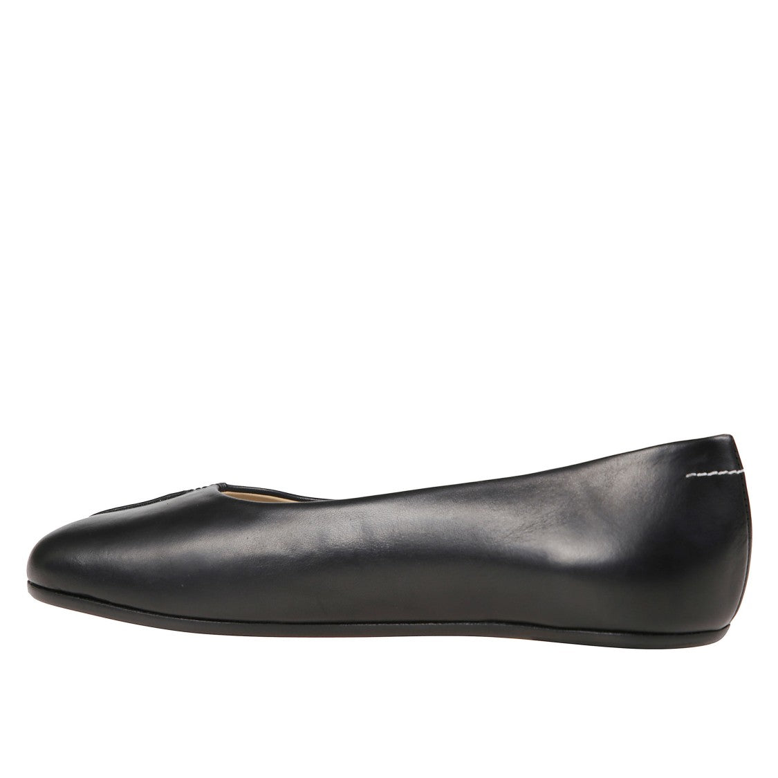 Mm6 By Maison Margiela Rounded-Toe Ballerina Flats