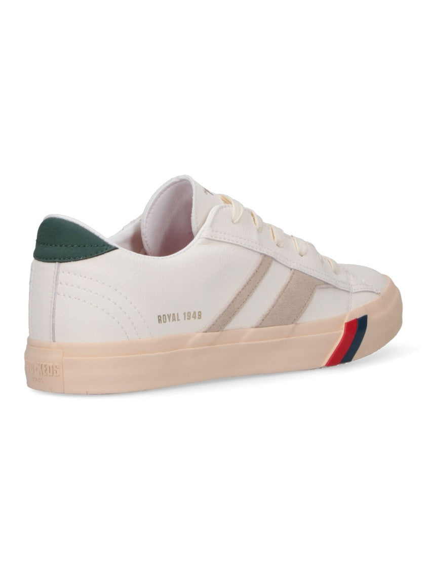 Pro-Keds 1949 Royal Classic Low-Top Sneakers In Smooth White Leather
