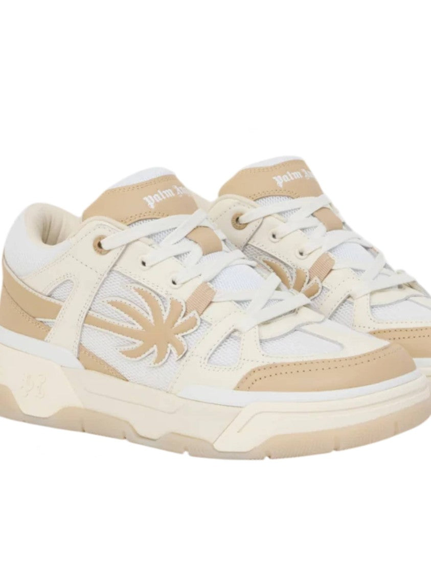 Palm Angels Beige Palm Skate Textured Chunky Sneakers