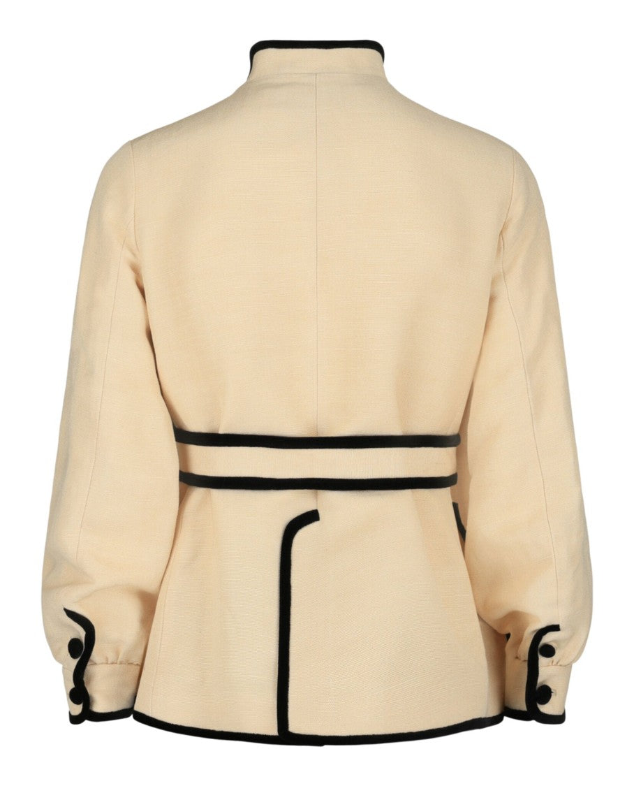 Valentino Double-Breasted Long Blazer