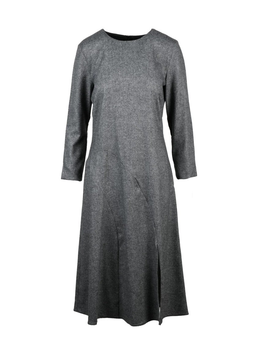 Emme By Marella A-Line Midi Dress In Soft Heathered Fabric