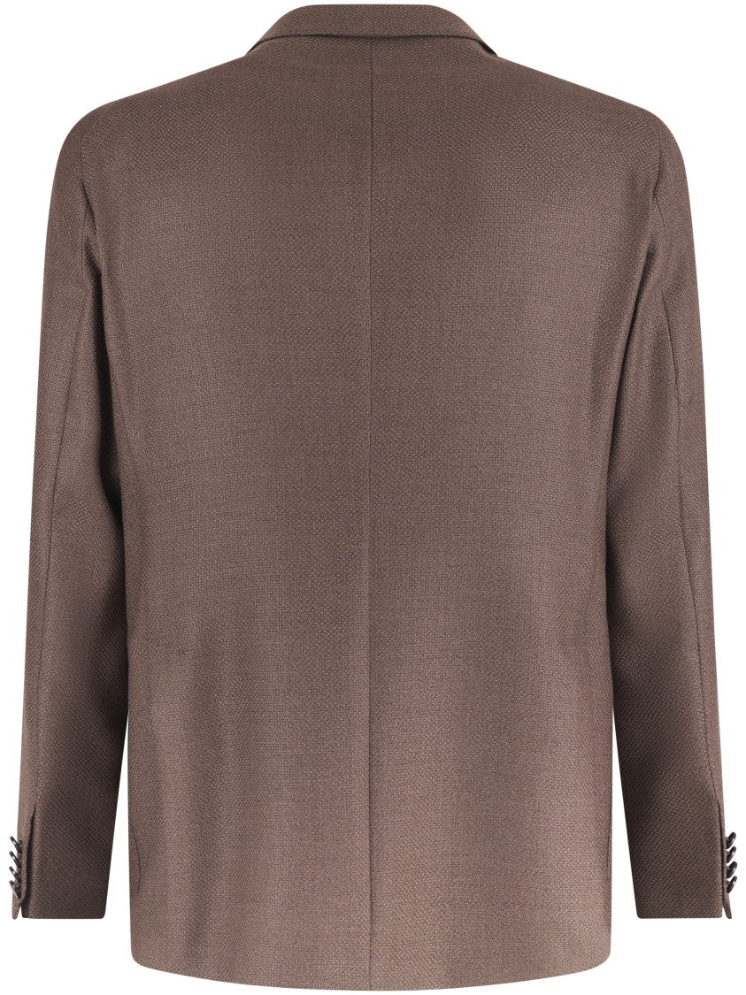 Tagliatore Classic Tailored Jacket In High-Quality Virgin Wool