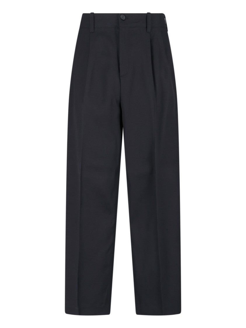 Golden Goose Tailored Black Trousers With Pleated Front