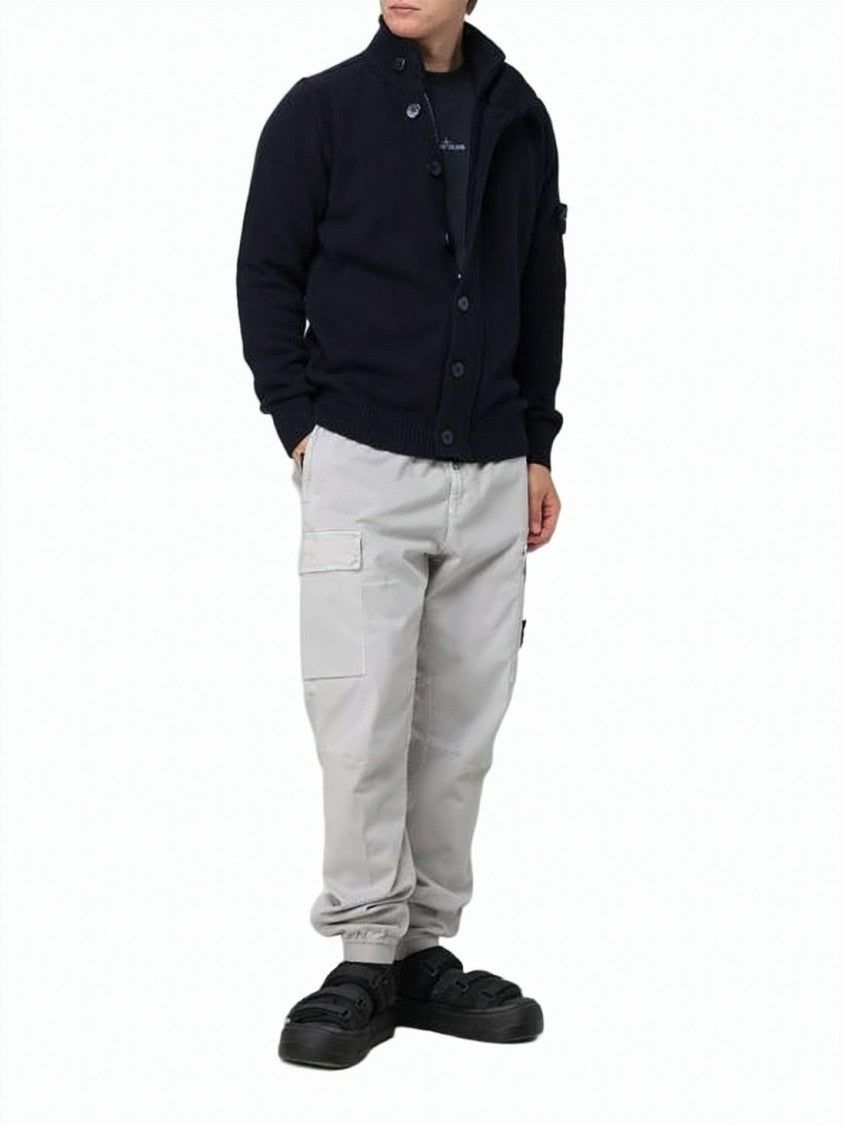 Stone Island Fitted Black Cardigan