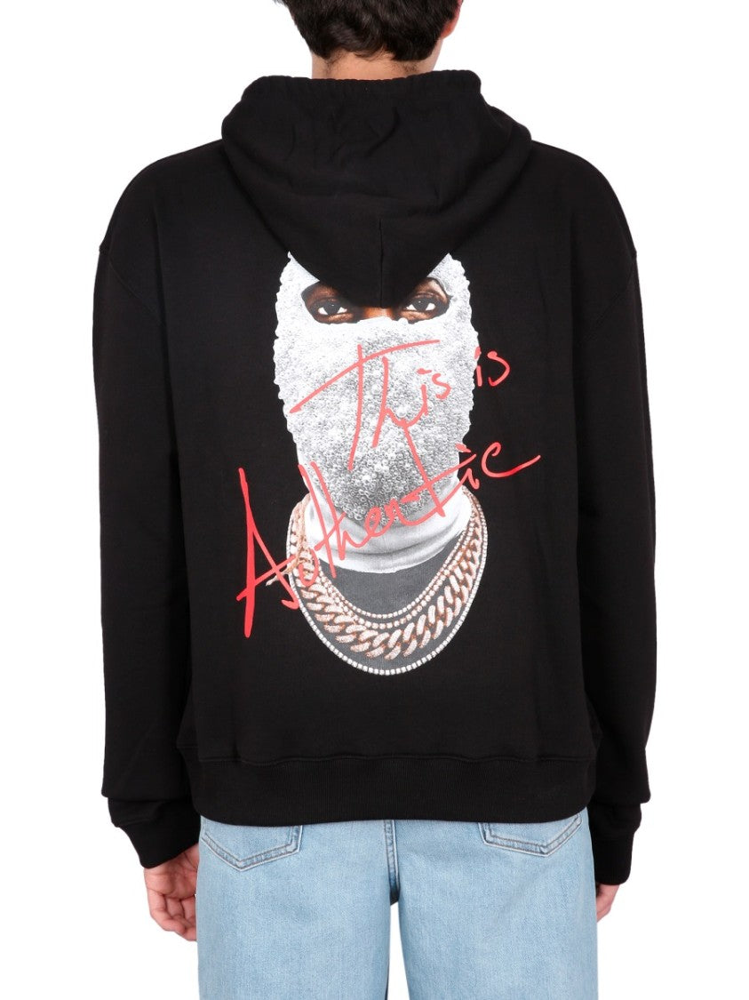 Ih Nom Uh Nit Graphic Print Black Sweatshirt
