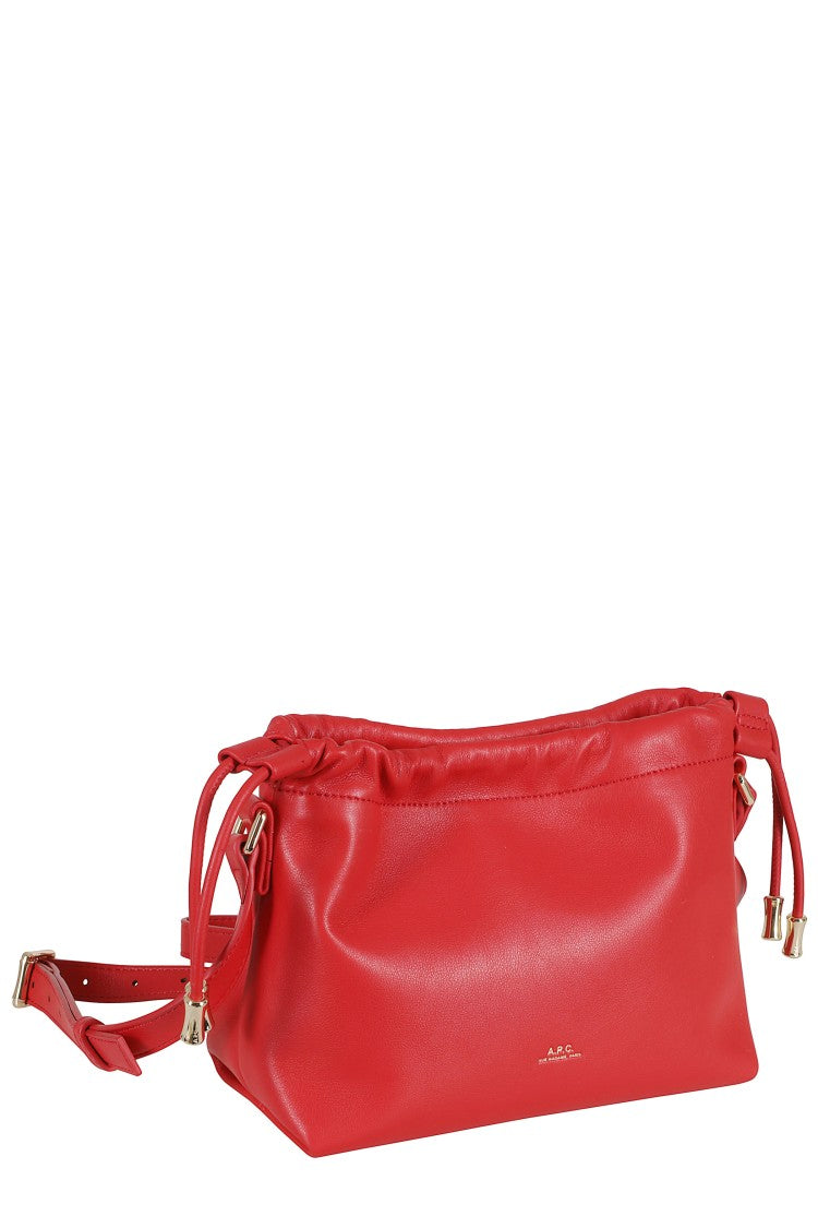 A.P.C. Red Sac Ninon Mini Drawstring Polyurethane Mini Bag