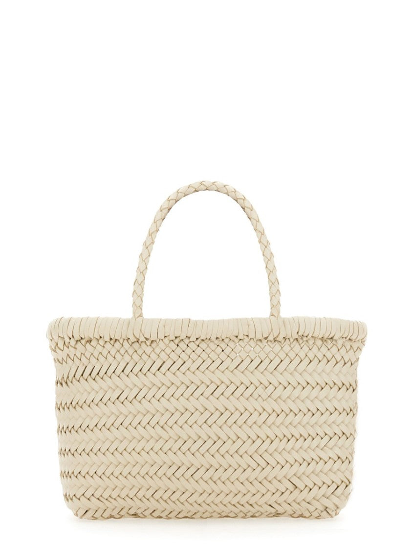 Dragon Diffusion Flat Gora Mini Woven Braided Handle Shoulder Bag