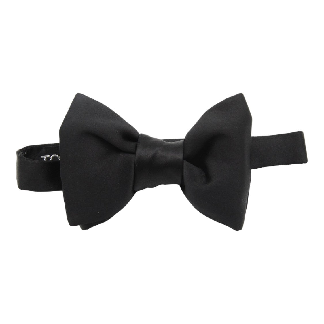 Tom Ford Classic Black Bow Tie With Structured Form And Adjustable Strap