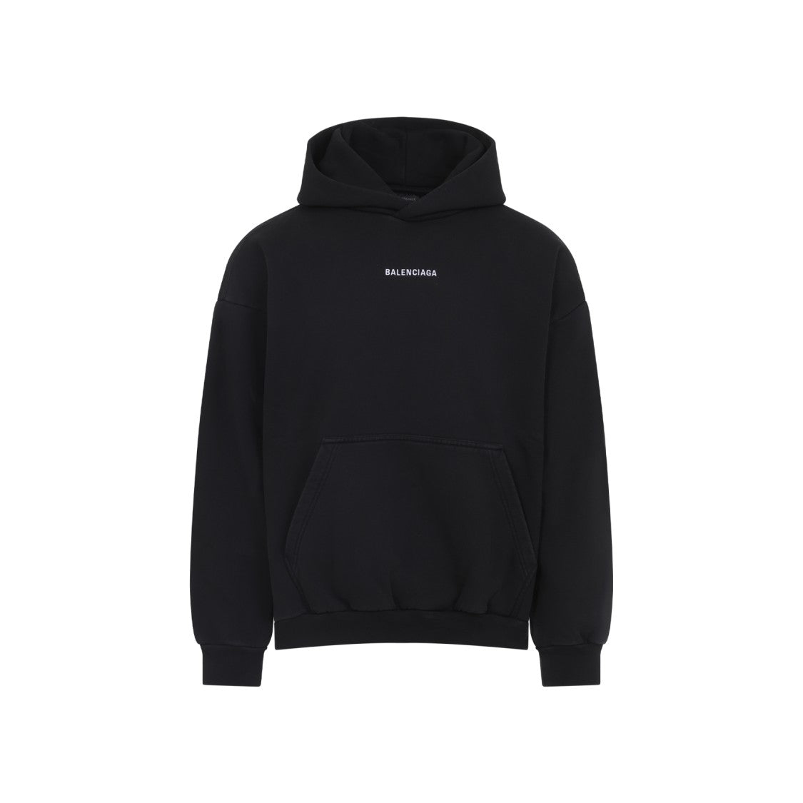 Balenciaga Relaxed-Fit Cotton Hooded Sweatshirt With Design