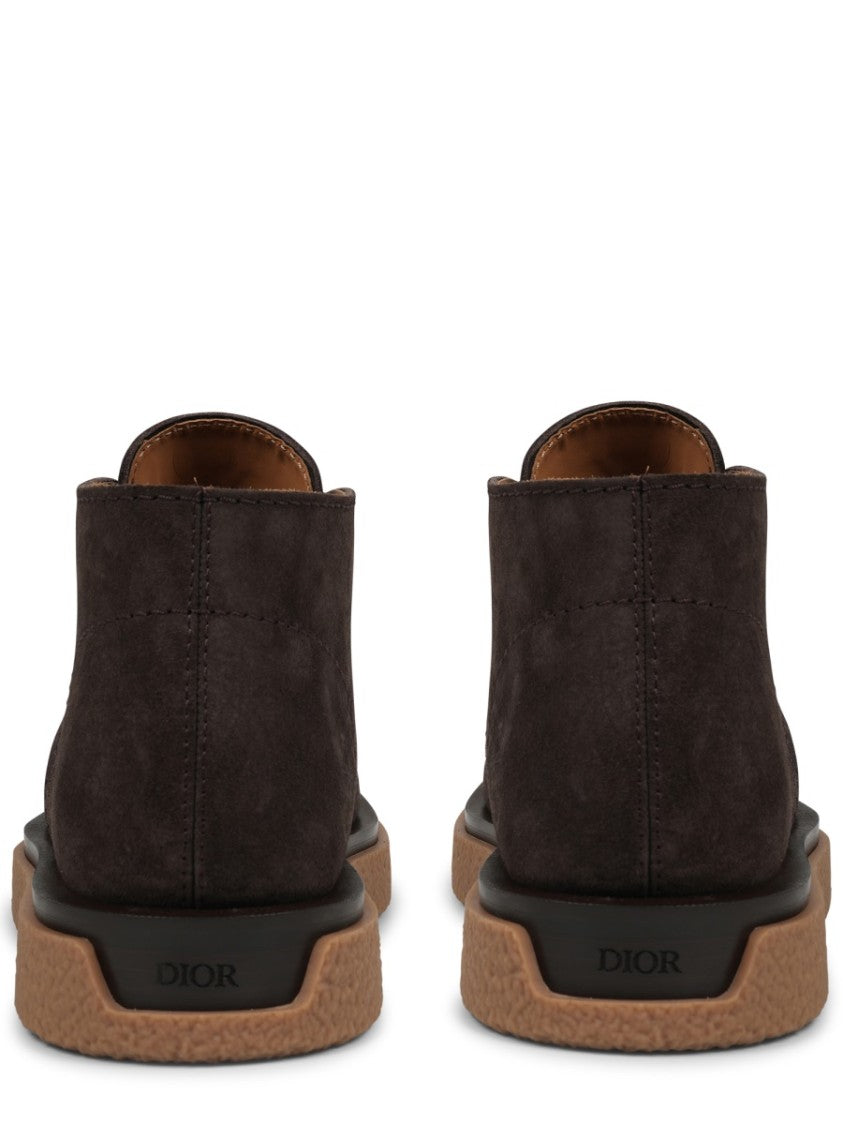 Dior Lace-Up Suede Boots