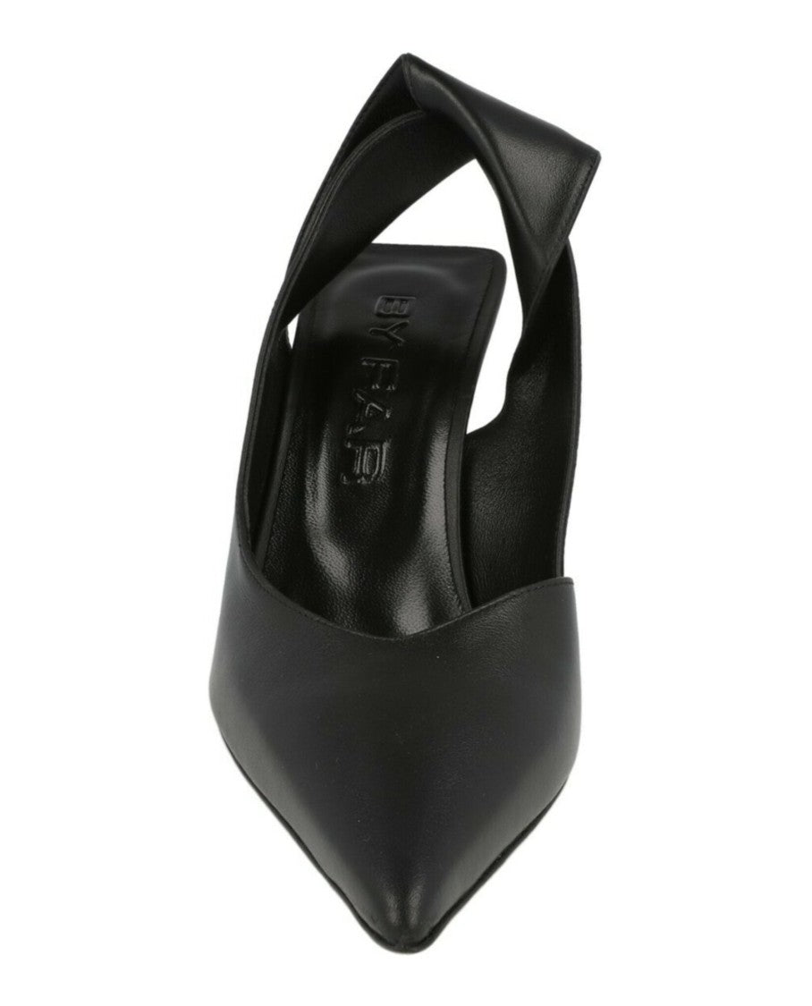 By Far Yasha Leather Slingback Pumps