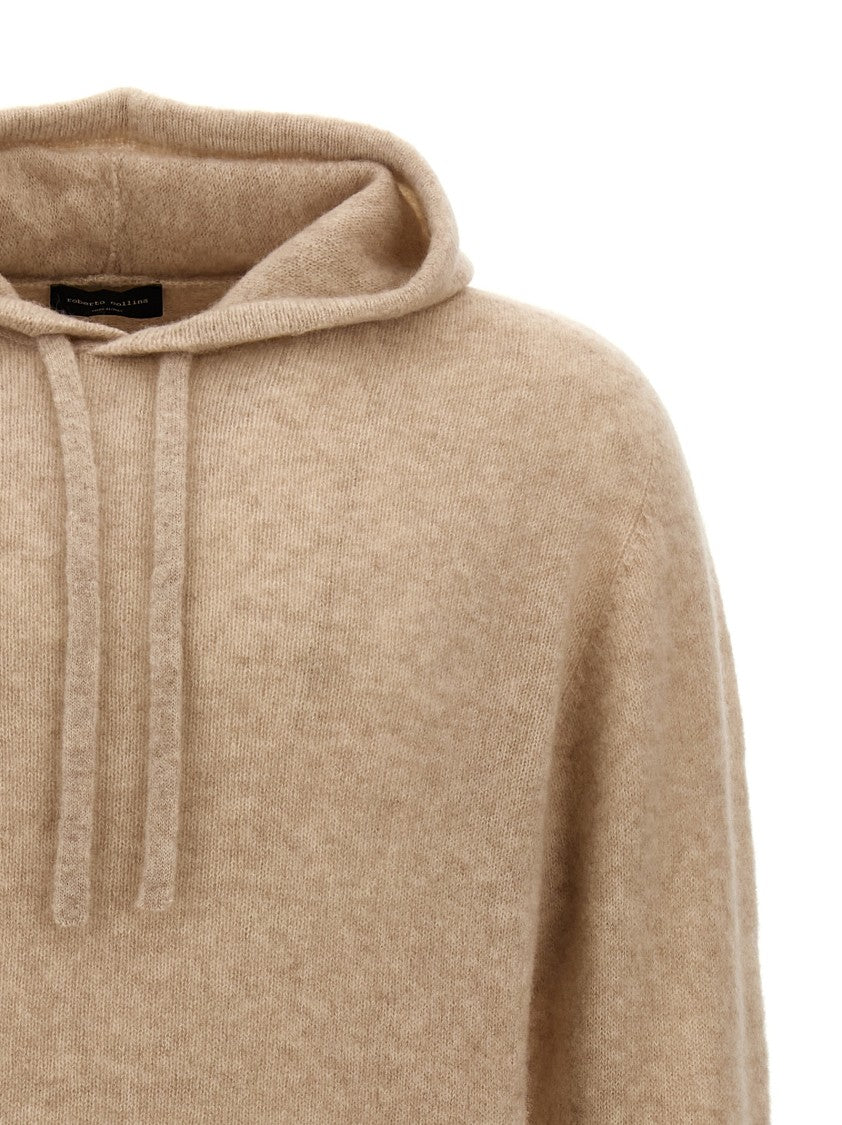 Roberto Collina Cashmere Blend Hooded Sweater