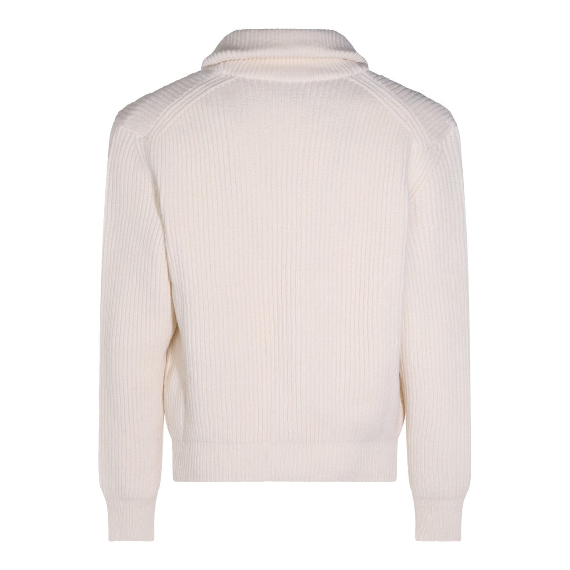 Eleventy Chunky Ribbed Wool-Blend Shawl Collar Cardigan
