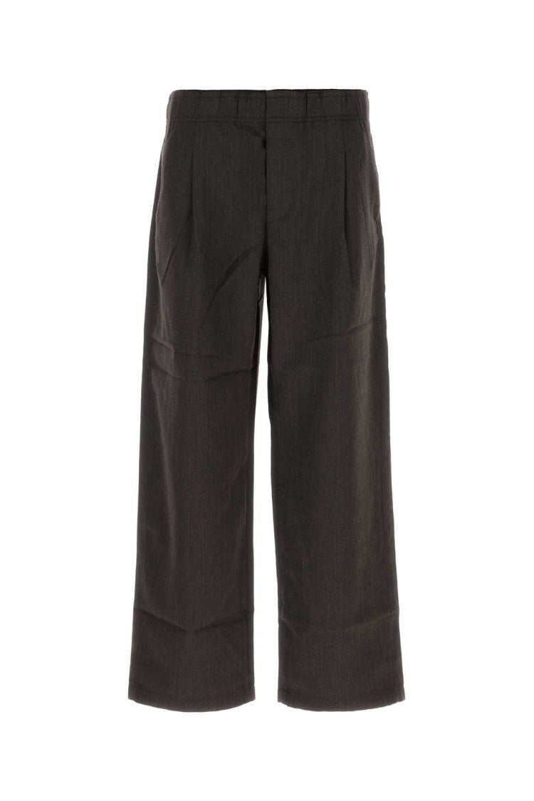 Our Legacy Dark Brown Wool Leisure Wide-Leg Pant