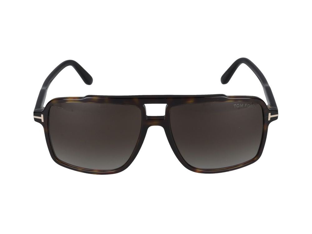 Tom Ford Tortoiseshell Oversized Square Frame Sunglasses