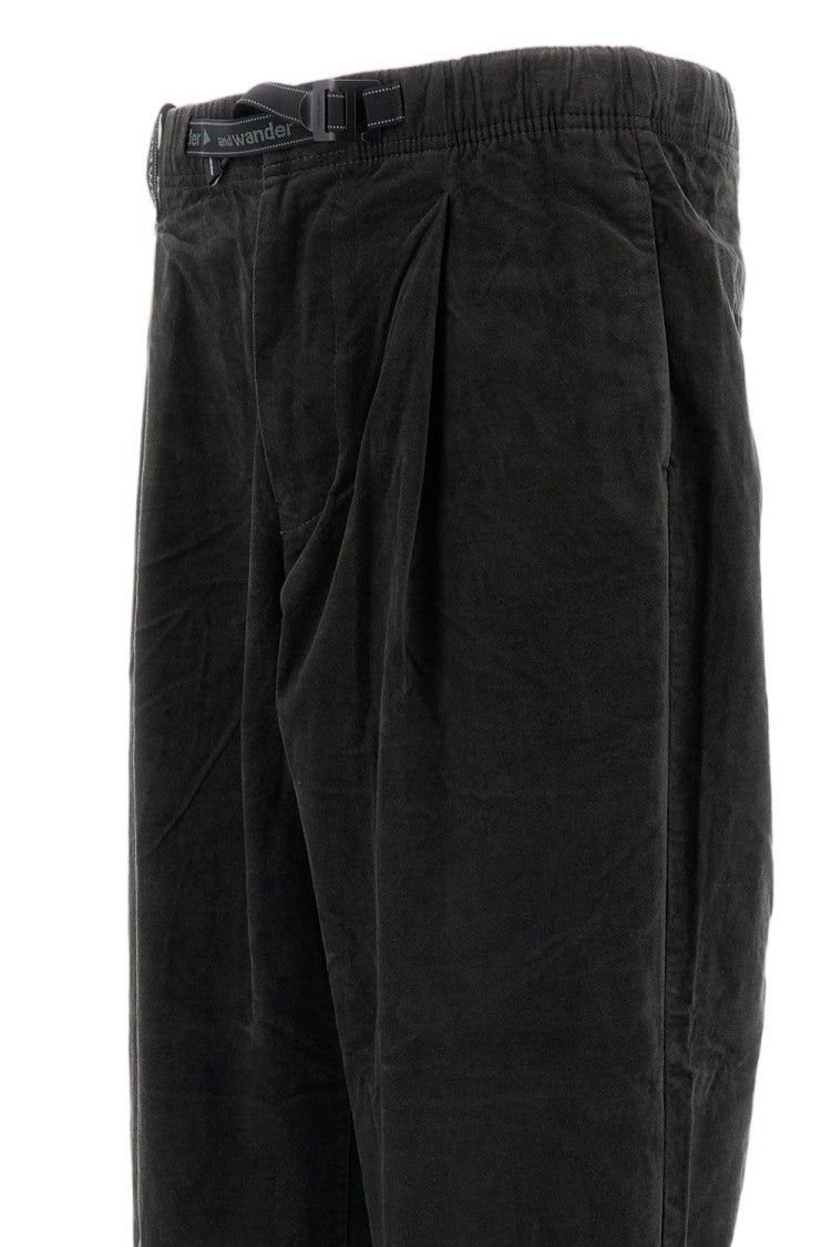 And Wander Dark Grey 108 Moleskin Pants